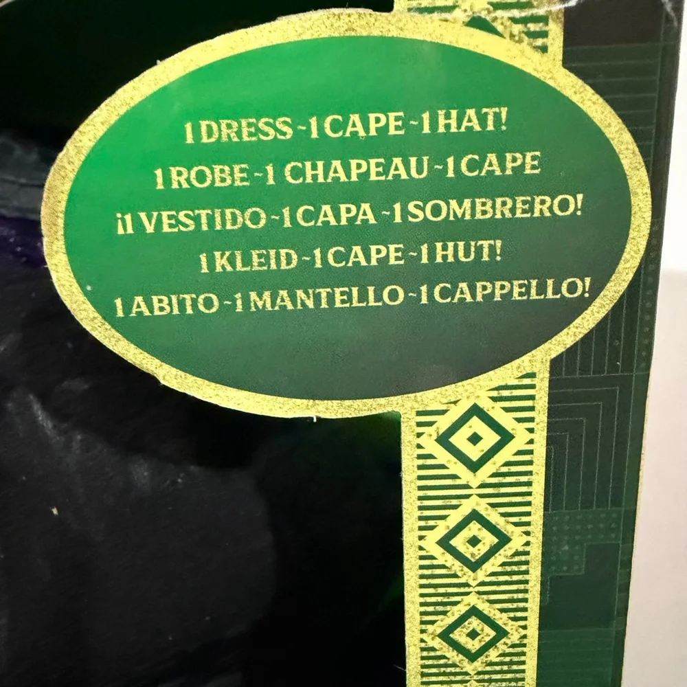 Universal's Wicked Deluxe Elphaba Black Dress Hat SZ 4-6 costume Halloween New